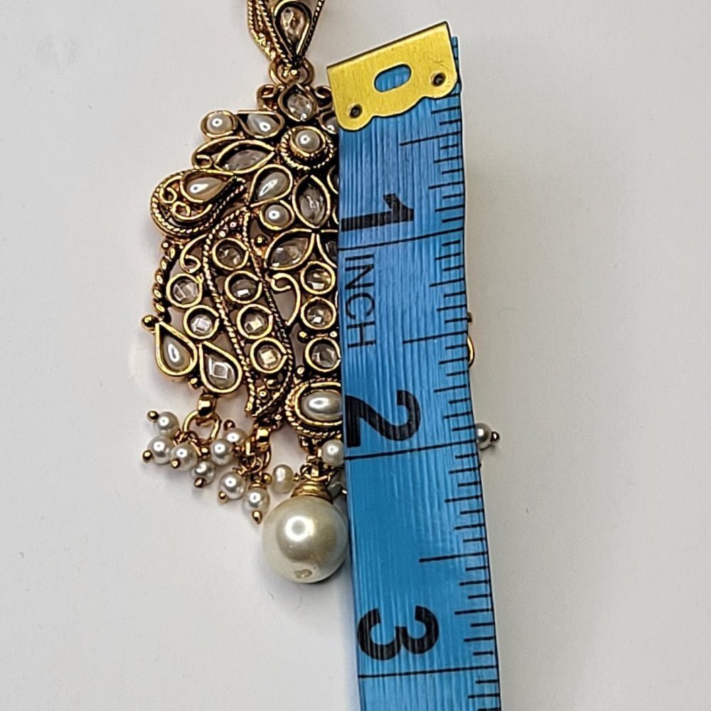Ethnic Antique Gold Tone Pendant - Picture 9 of 14